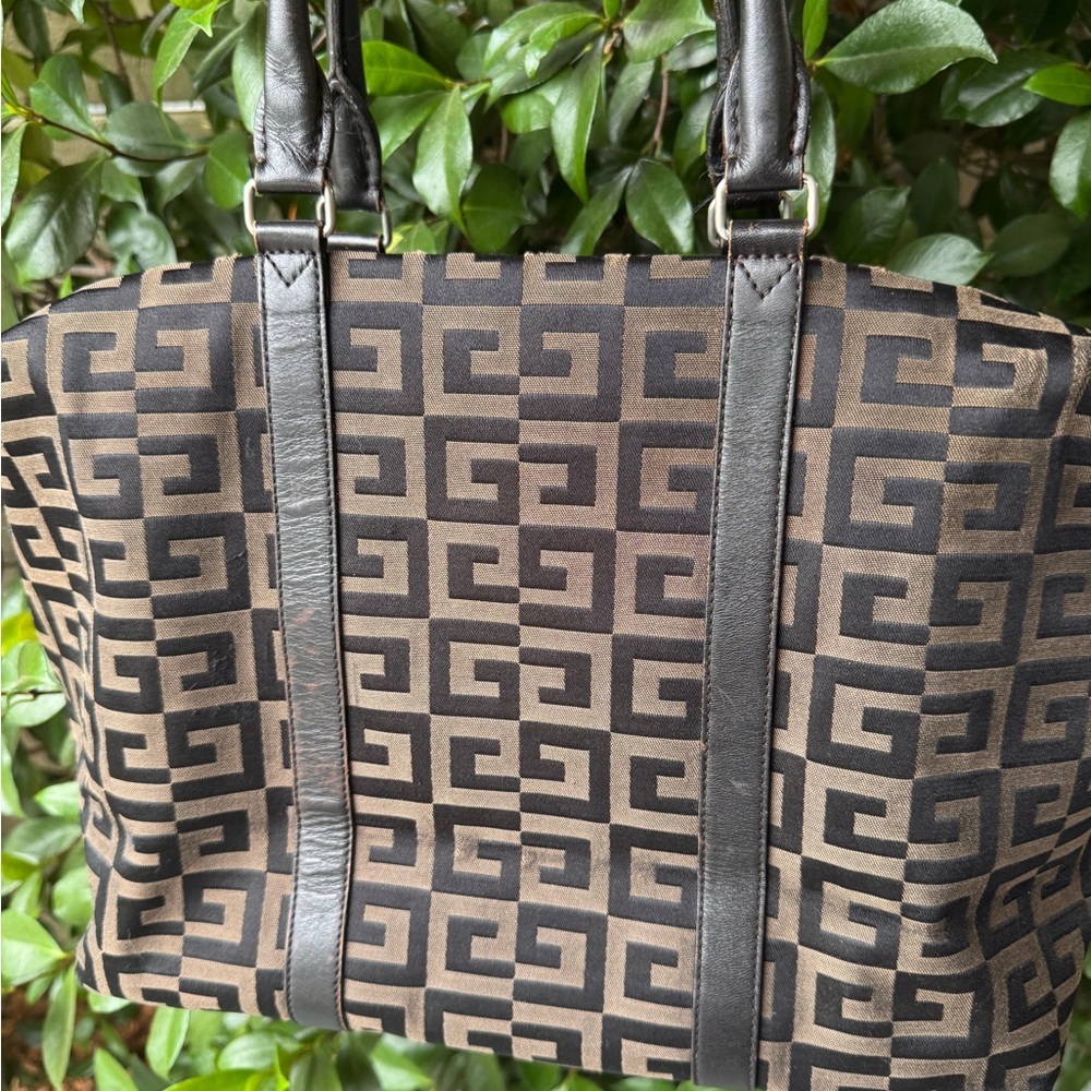 Givenchy Stylish Black And Brown Patterned Duffle… - image 2